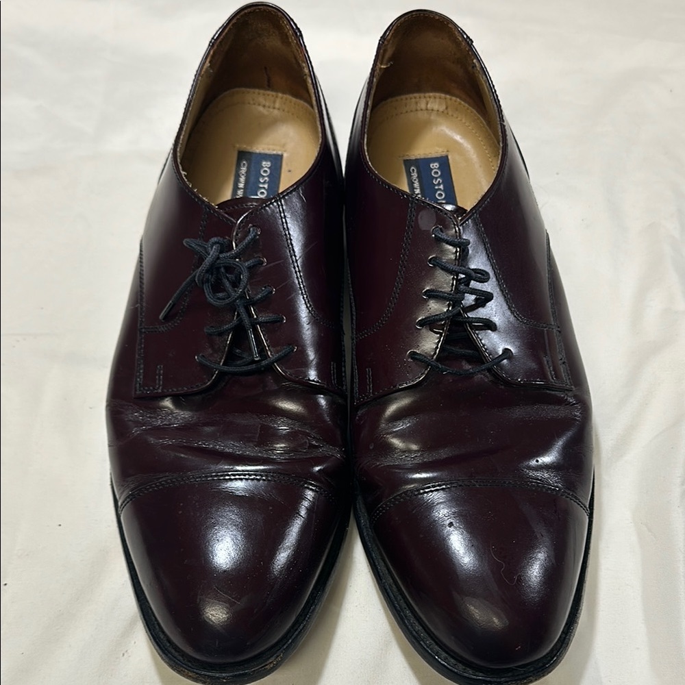 Bostonian Men's Rich Burgundy Leather Oxfords